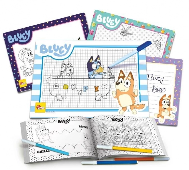 Šolski komplet za risanje Bluey