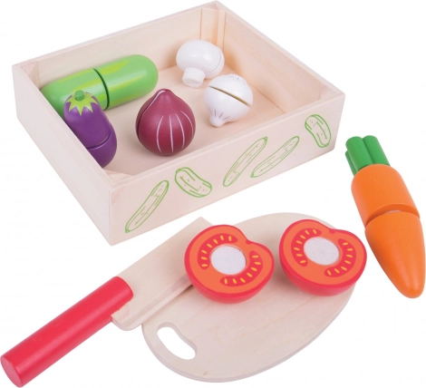 Rezanje zelenjave v škatli BIGJIGS TOYS
