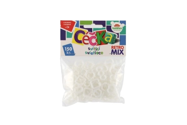Svetleča céčka 150 kos retro mešani plast v vrečki