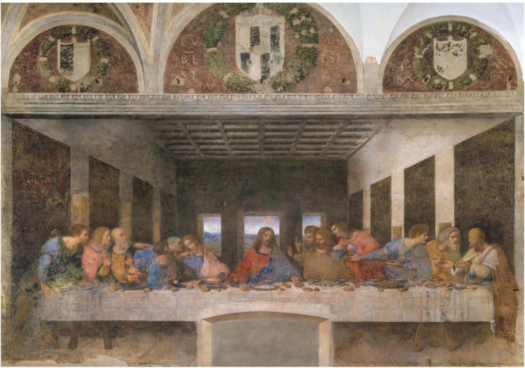 Sestavljanka CLEMENTONI Museum Collection: Zadnja večerja 1000 koščkov