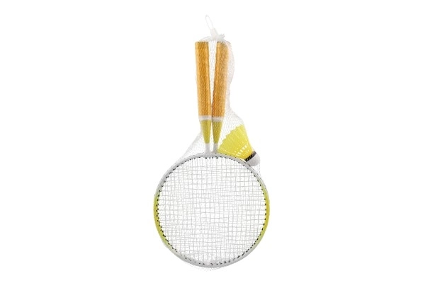 Otroški badminton komplet kovina/plastika z dvema loparjema in košarico