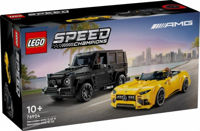 LEGO Speed Champions 76924 Mercedes-AMG G 63 in Mercedes-AMG SL 63