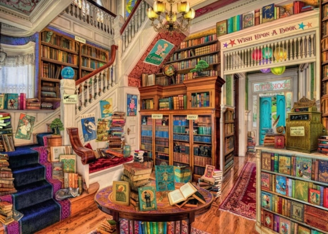 Ravensburger sestavljanka The Fantasy Bookshop 1000 koščkov