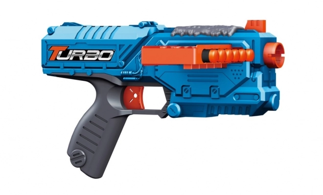 Mini turbo izstreljevalec Blaster s premičnim nabojnikom + 10 kosov nabojev