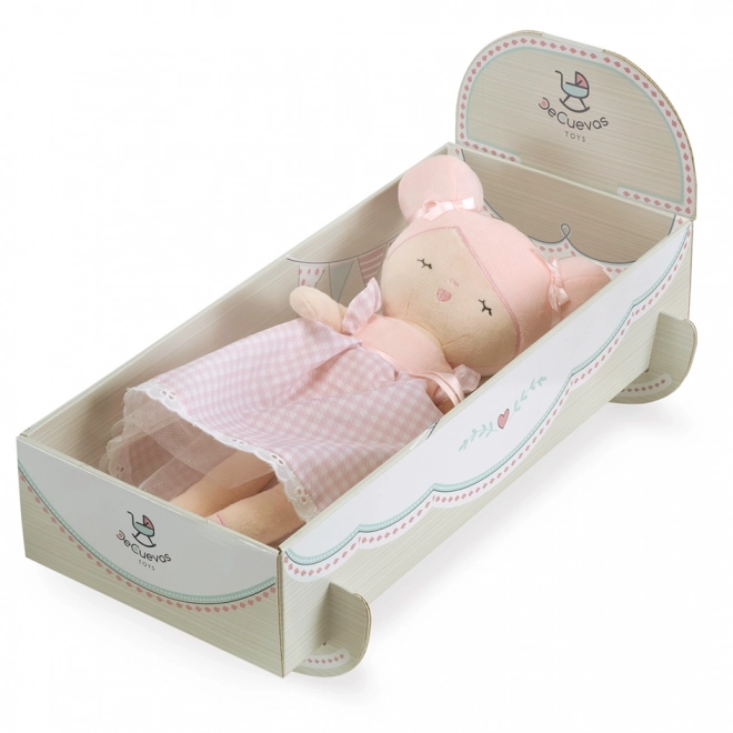 DeCuevas 20046 Plišasta punčka NIZA - 36 cm s posteljico