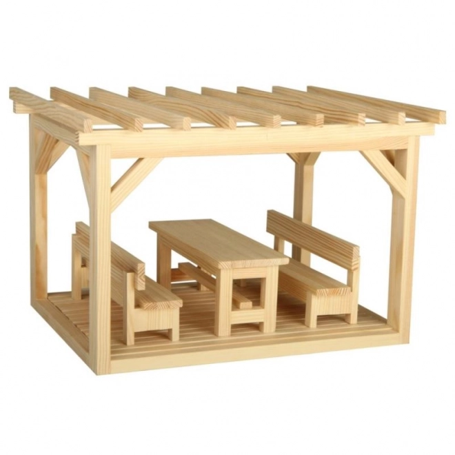 Mini pergola lesena modelna sestavljanka