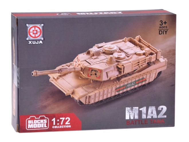 Konstrukcijski set ameriškega tanka Abrams M1A2 v merilu 1:72