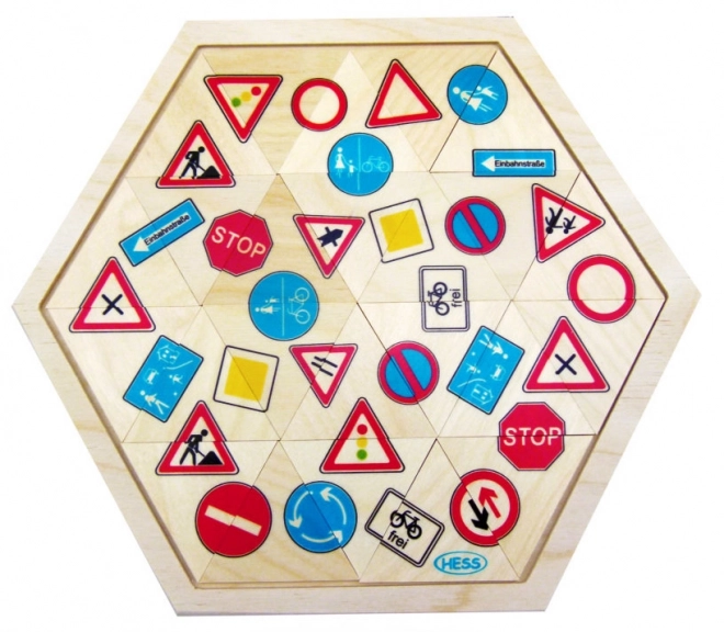 Hess Puzzle Mozaika Prometni znaki 24 kosov