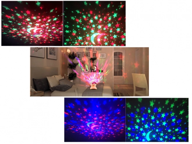 Nočni LED projektor z zvočnikom in Bluetooth