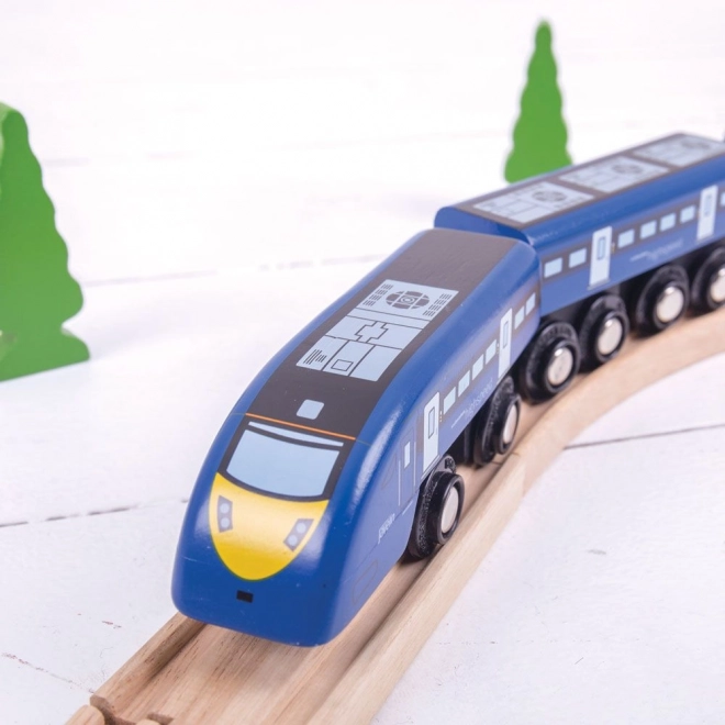 Lesen modri hitri vlak Bigjigs Rail