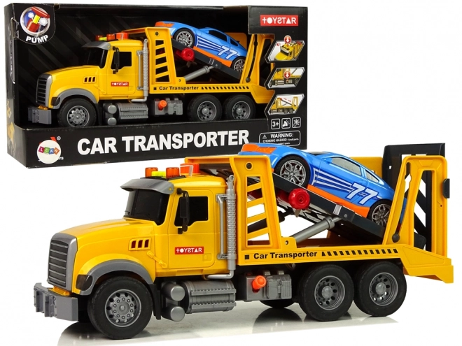 Transporter Tovornjak Pomoč Rampa Rumeni zvoki Luči