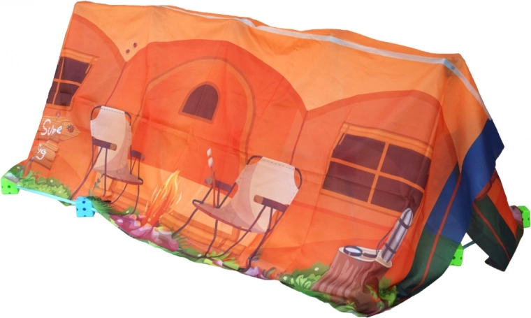 Platno s potiskom spremeni okvir v šotor