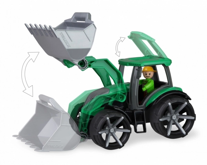 Auto Truxx 2 traktor z zajemalko plast 32 cm z figuro 24m+