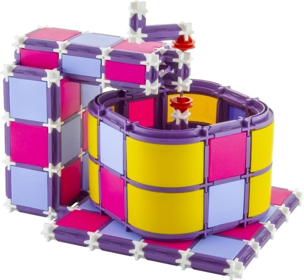 Stavebnica SEVA DRUŽINA Kuhamo štedilnik+robot+mikrovalovna pečica plast 682 kosov v škatli 35x33x8,5cm