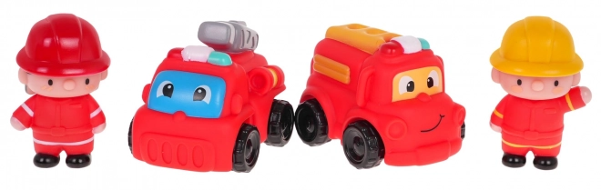Set gasilcev z vozili