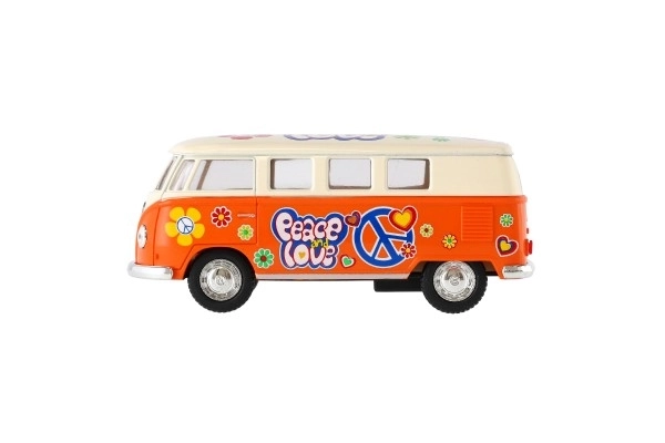 Avtobus Kinsmart VW Klasičen kov/plast 13cm na vzmetni pogon