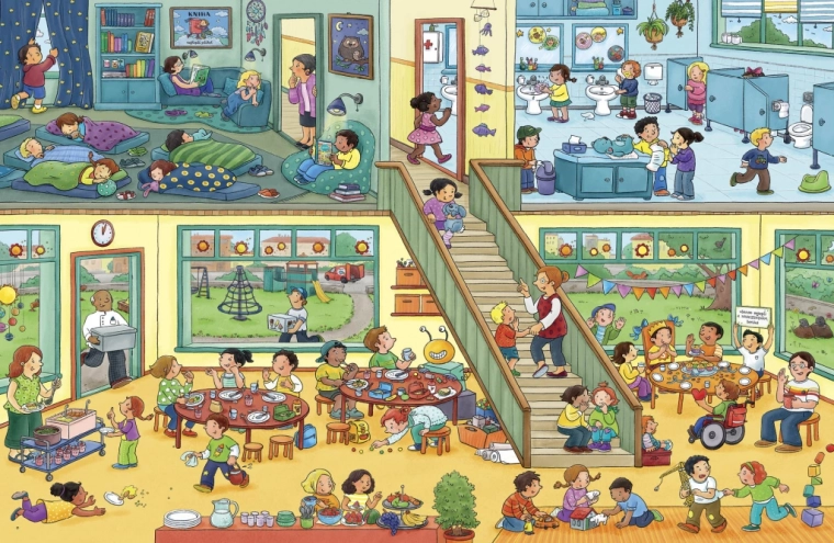 Živahno vrtčevsko vzdušje