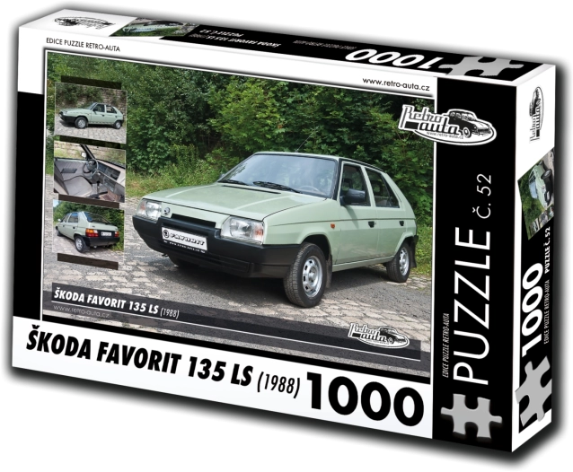 Sestavljanka RETRO-AVTOMOBILI Škoda Favorit 135 LS 1000 koščkov