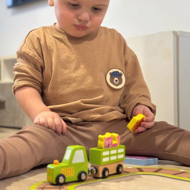 Lesena kmetija v kovčku Tooky Toy