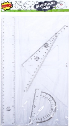 geometrijski komplet prozoren