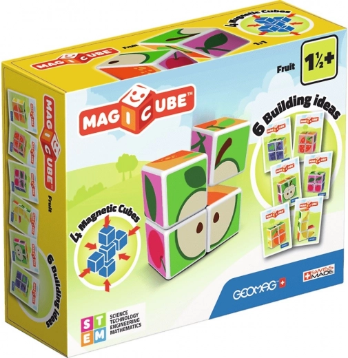 Geomag Magicube Sadje – magnetne gradbene kocke za otroke