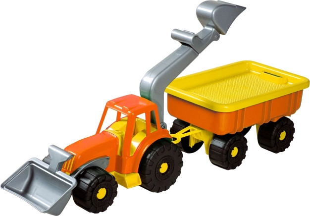 Androni nakladalnik traktorja z vozikom Power Worker 58 cm – Oranžen