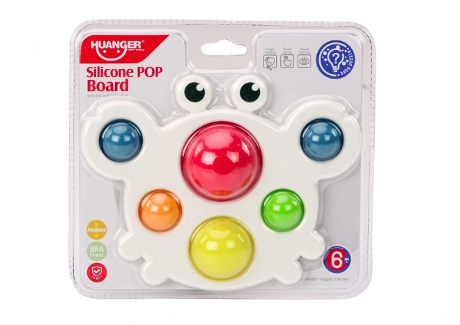 Silikonska barvna plošča Pop It izobraževalni senzorični rak