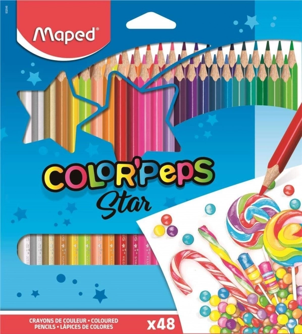 MAPED Barvice trikotnične Color'Peps 48kosov