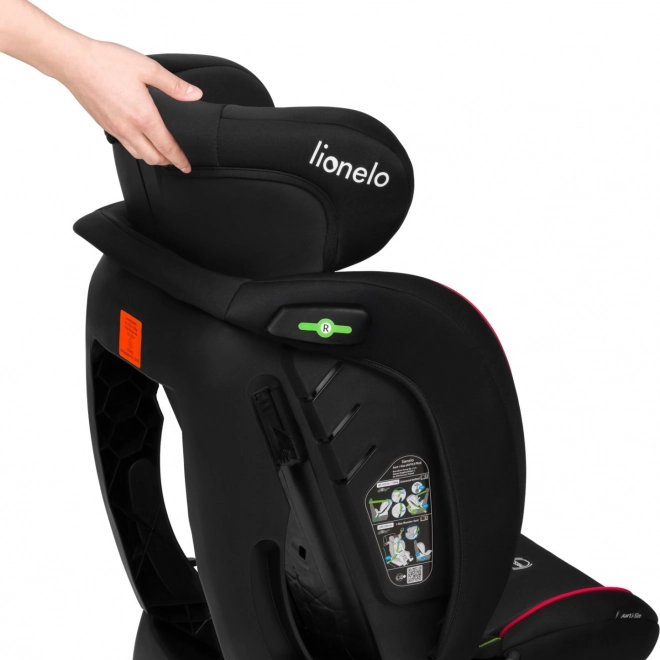 Otroški avtosedež Lionelo Aart i-Size črna rdeča 40-150 cm