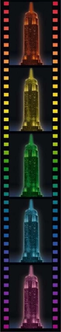RAVENSBURGER Siječa 3D sestavljanka Nočna izdaja Empire State Building 216 kosov