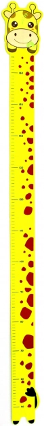 Meter za steno z motivom žirafe 165 cm