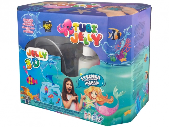 Zabavni komplet Tubi Jelly z velikim akvarijem Morska deklica