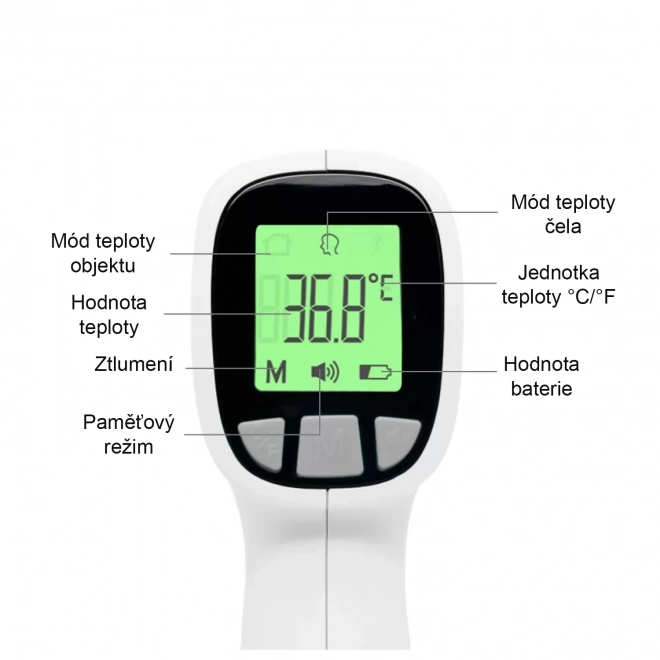 Digitalni brezkontaktni termometer, Blue