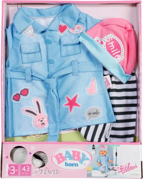 baby born jeans obleka deluxe 43 cm