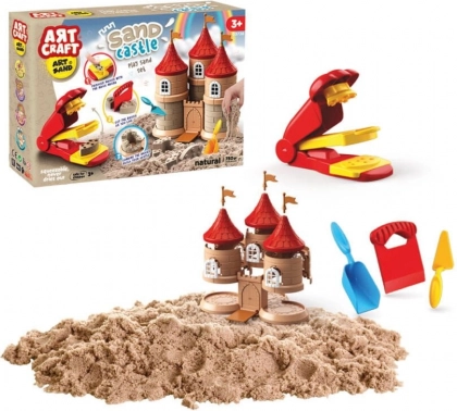 Art Craft gradbena igra iz kinetičnega peska – grad