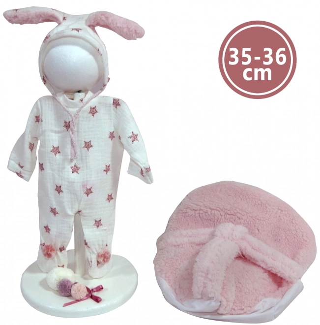 Llorens M635-86 oblek za punčko dojenčka NEW BORN velikost 35-36 cm