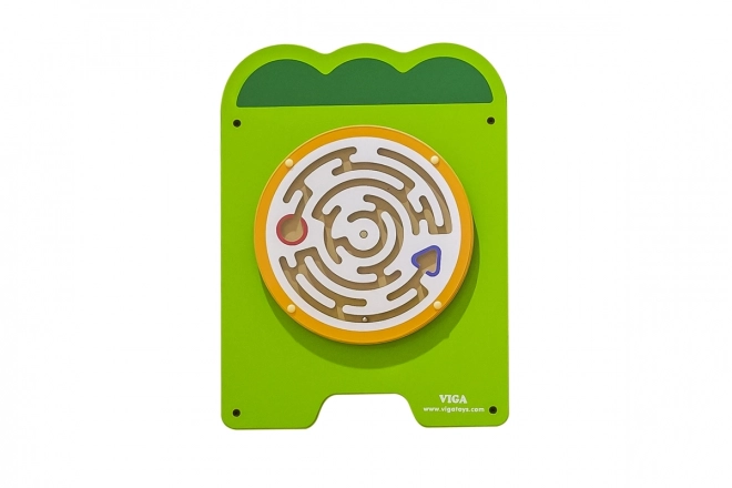 Leseni stenski montessori panel - krokodil
