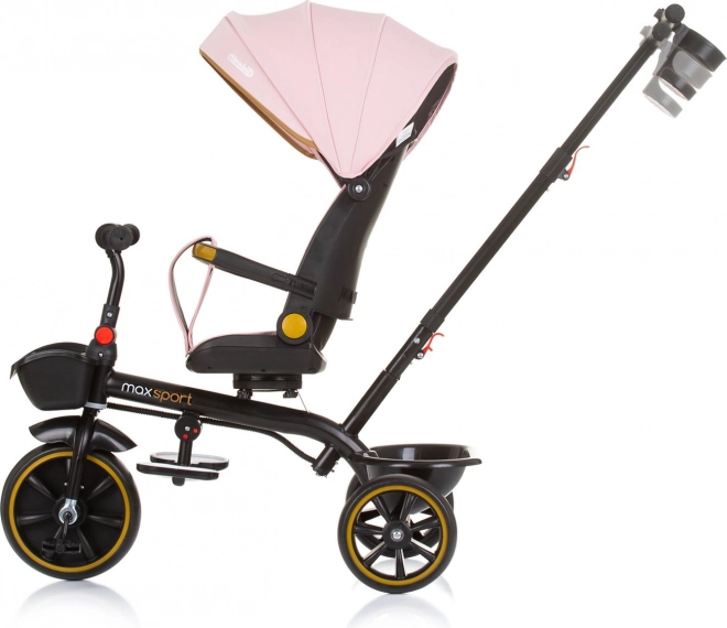Trikolesnik s streho Max Sport 2v1 Flamingo