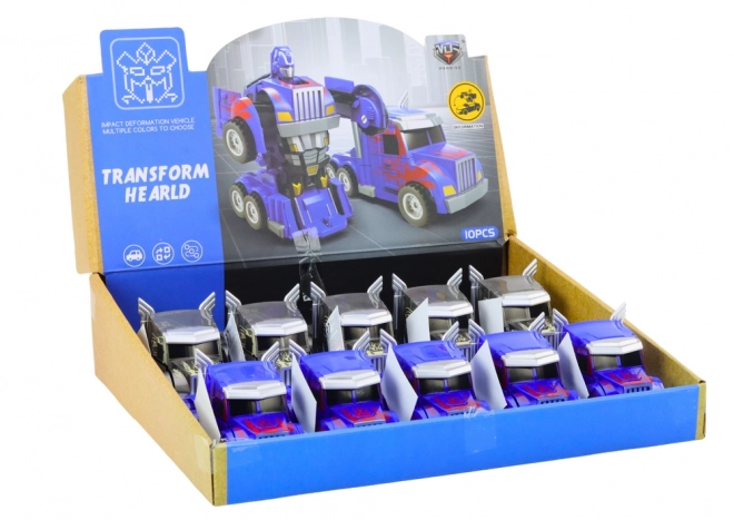 Auto-robot tovornjak 2v1 robot 2 barvi