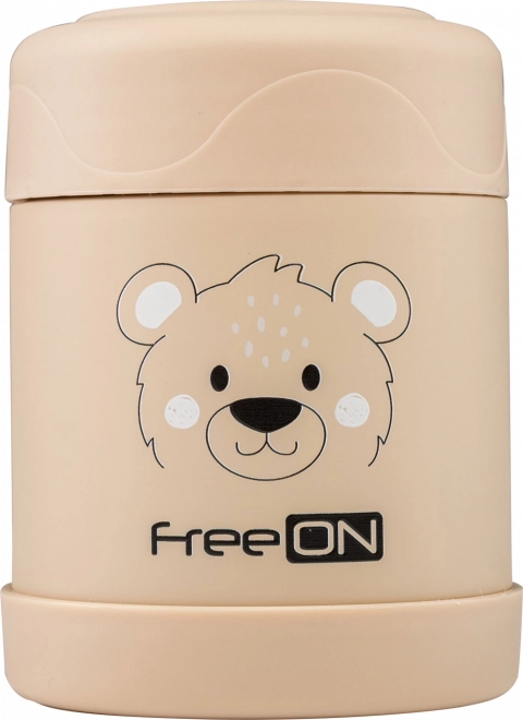 FreeON Termosko za hrano nerjavno 350 ml - bež