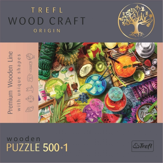 Sestavljanka Barvni koktajli TREFL Wood Craft Origin 501 kosov