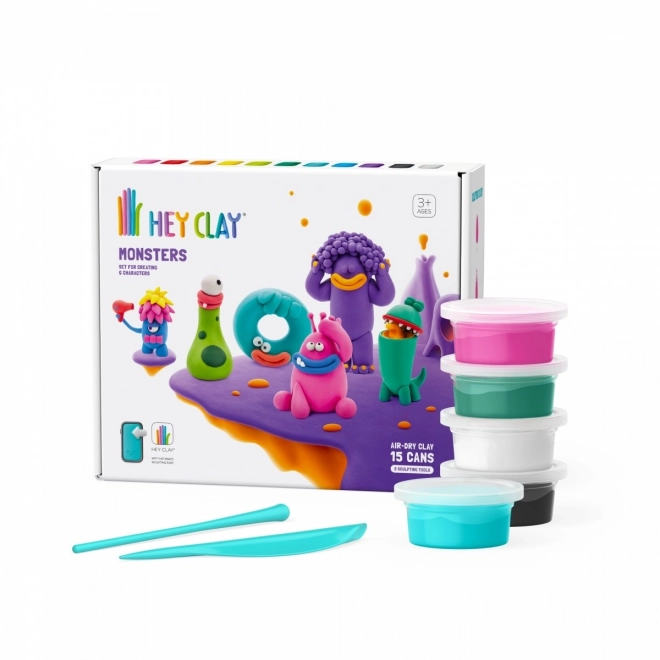 Hej Clay plastični set Pošasti