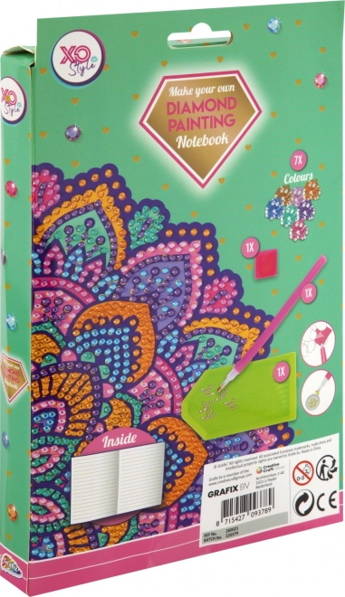 Zvezek A5 Vijolična Mandala Diamantno Slikanje