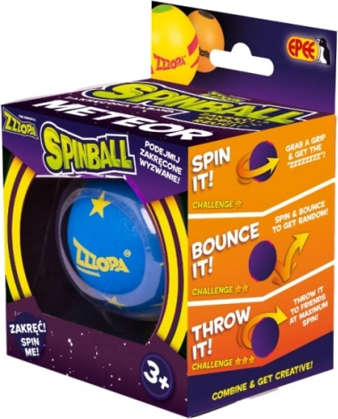 Spinball Twisted Fun Modra z rumenim meteorjem