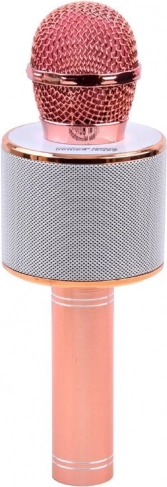 Bluetooth brezžični karaoke mikrofon z vgrajenim zvočnikom – Svetlo rožnata