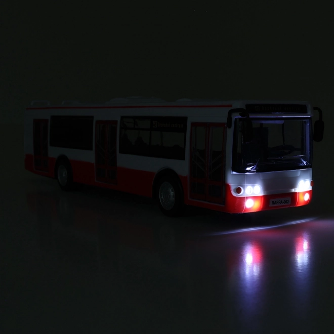 Avtobus, ki napoveduje postaje v češčini 28 cm
