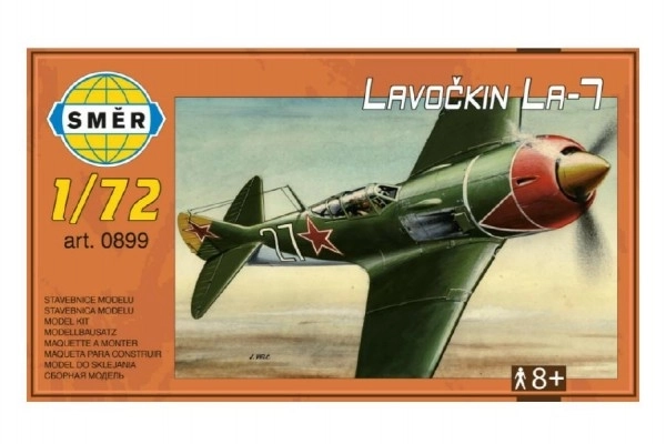 Model Lavotkin La-7 1:72 13,6x11,9cm v škatli velikosti 25x14,5cm