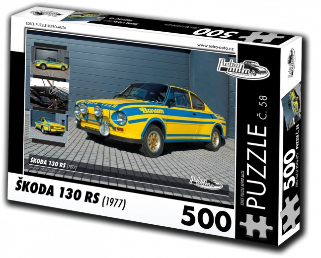 retro-avtomobili puzzle škoda 130 rs 500 koščkov