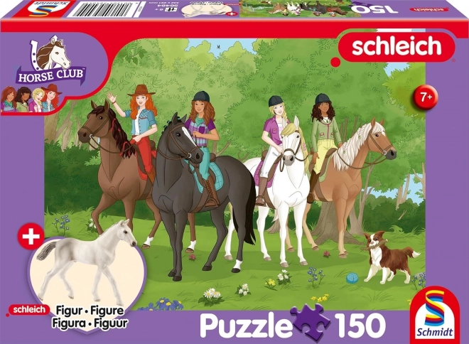 Schmidt sestavljanka Schleich izlet v naravo 150 koščkov + figurica