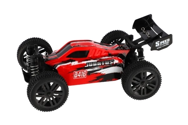 Avtomobil RC Buggy Bonzai Jubatus off-road 30cm plast 2,4GHz na baterije + 2x dodaten paket v škatli 40x14x21 – Rdeče